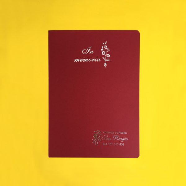 Libro Firma Elegante Cartoncino CTE 154 ARGENTO